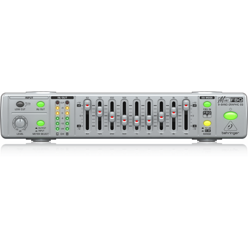 Behringer MinifBQ FBQ800 V2 9-Band Graphic Equalizer