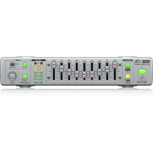 Behringer MinifBQ FBQ800 V2 9-Band Graphic Equalizer