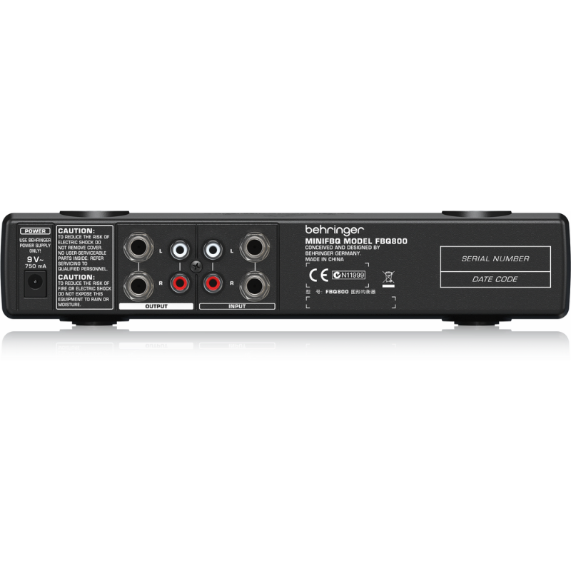 Behringer MinifBQ FBQ800 V2 9-Band Graphic Equalizer — view 3