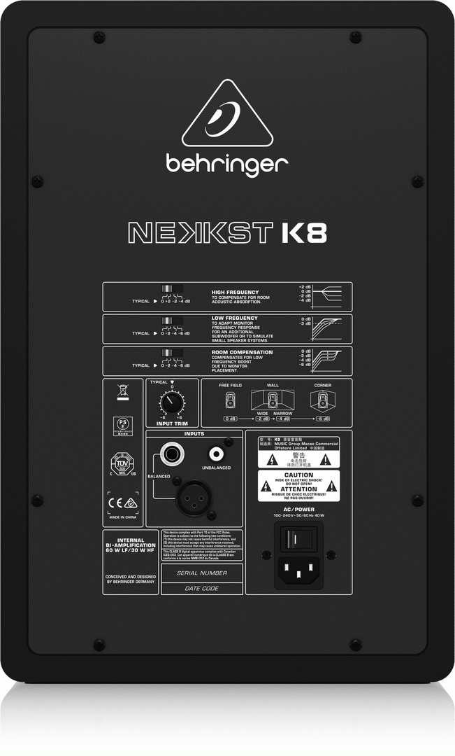 Behringer Nekkst K8 Studio Monitor — view 3
