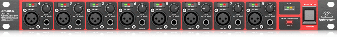 Behringer Ultragain Digital ADA8200 Mic Preamp
