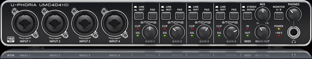 Behringer U-Phoria Umc404Hd Interface — view 2