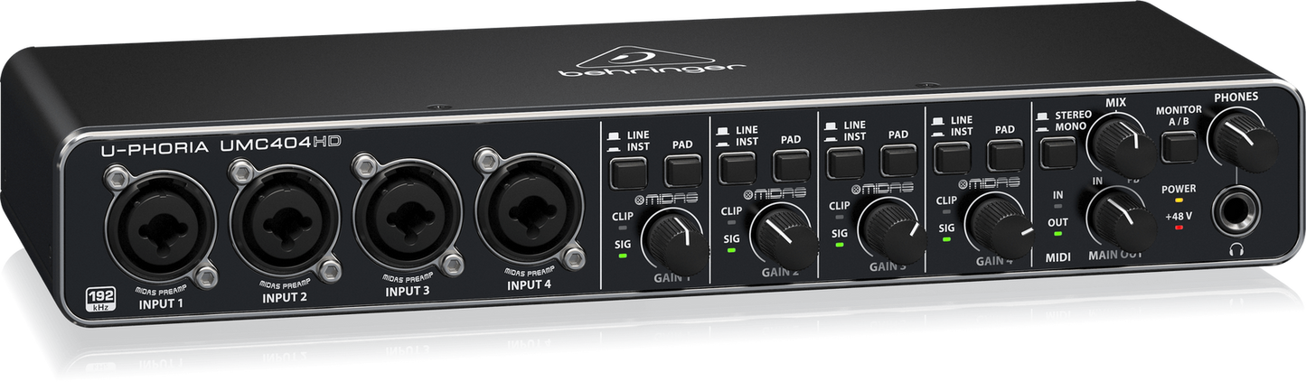 Behringer U-Phoria Umc404Hd Interface