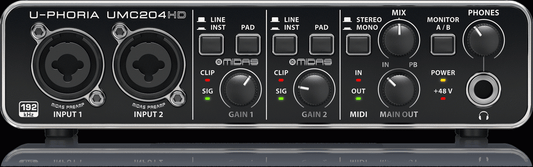 Behringer U-Phoria Umc204Hd Interface