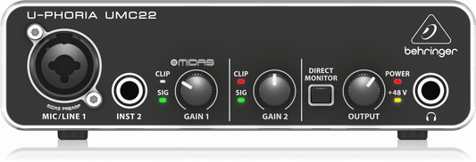 Behringer U-Phoria UMC22 Interface