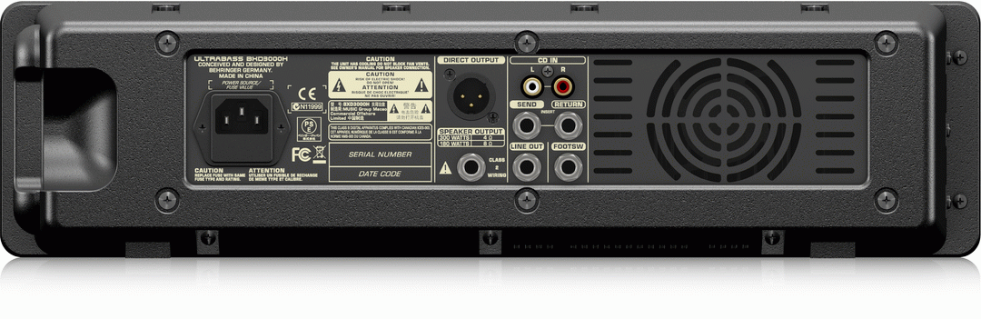 Behringer Ultrabass Bxd3000H Bass Head — view 3