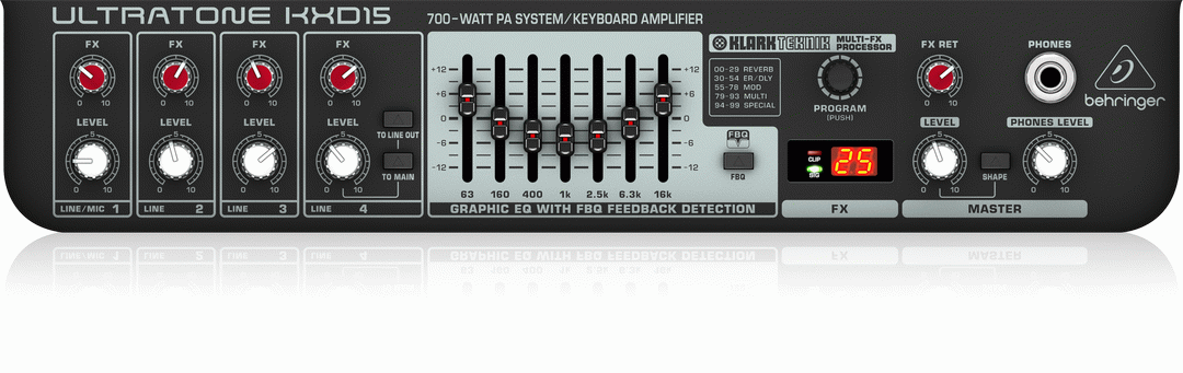 Behringer Ultratone Kxd15 Keyboard Amp — view 2