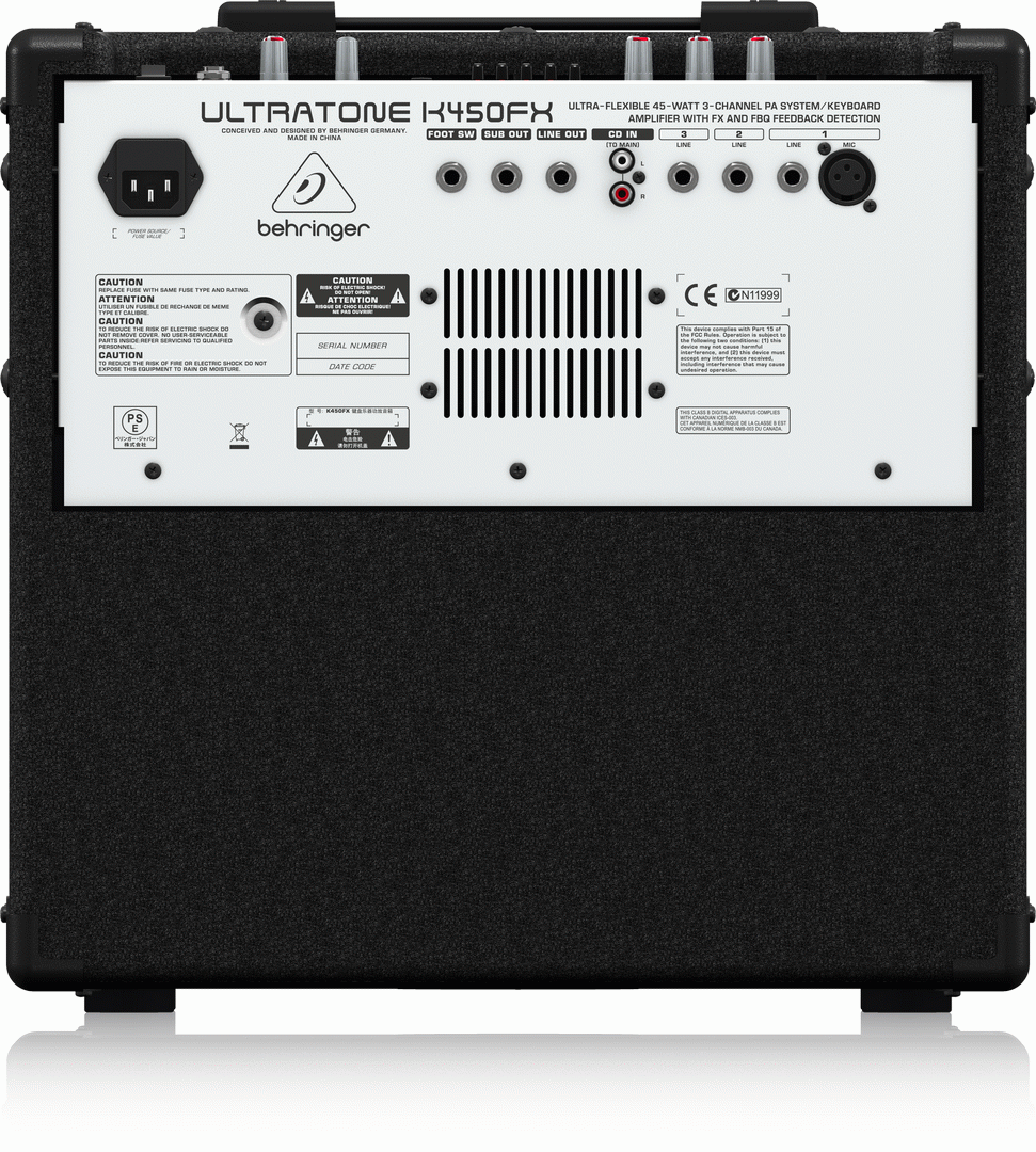 Behringer Ultratone K450Fx Keyboard Amp — view 3