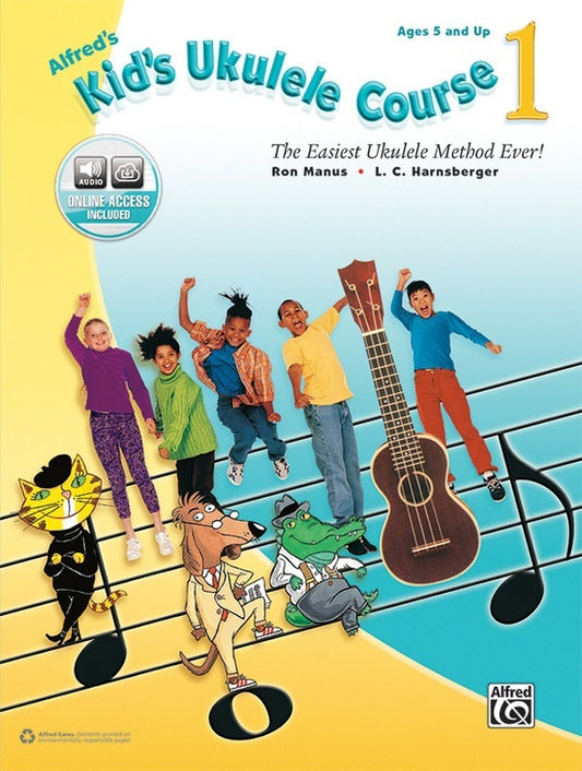 Alfred's Kids Ukulele Course Volume 1 Book with Online Audio