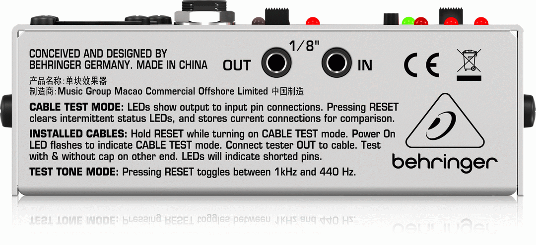 Behringer CT100 Cable Tester — view 2