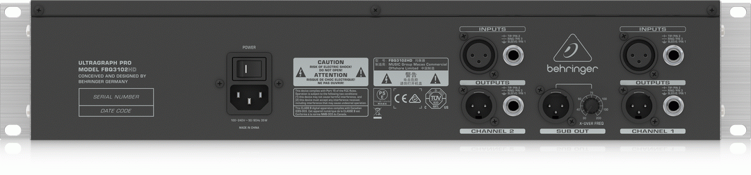 Behringer FBQ3102HD Ultragraph Pro EQ — view 3