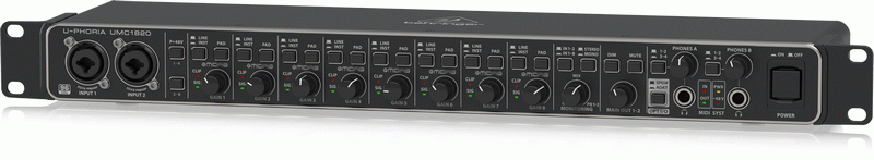 Behringer U-Phoria Umc1820 Interface — view 3