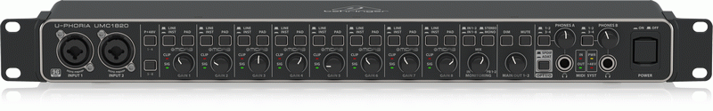 Behringer U-Phoria Umc1820 Interface