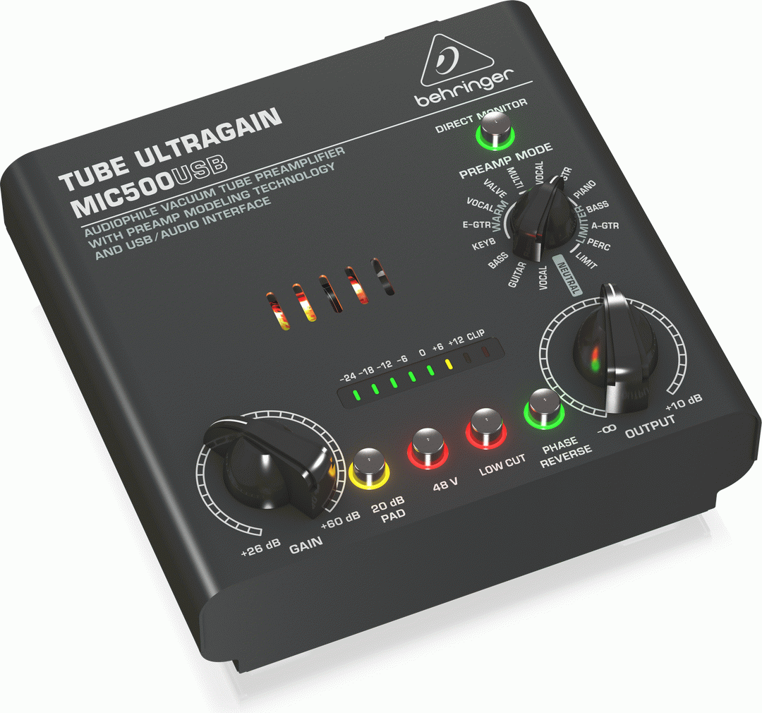 Behringer Tube Ultragain MIC500USB Preamp — view 2