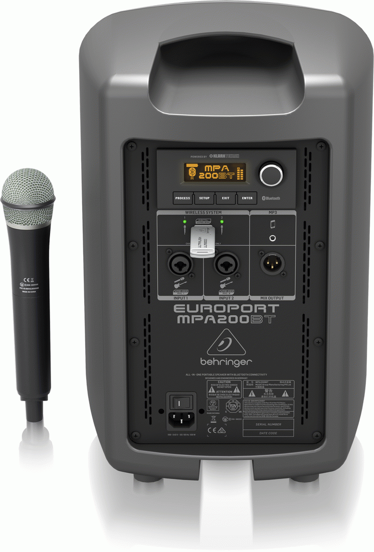 Behringer Europort Mpa200Bt Portable Speaker — view 2