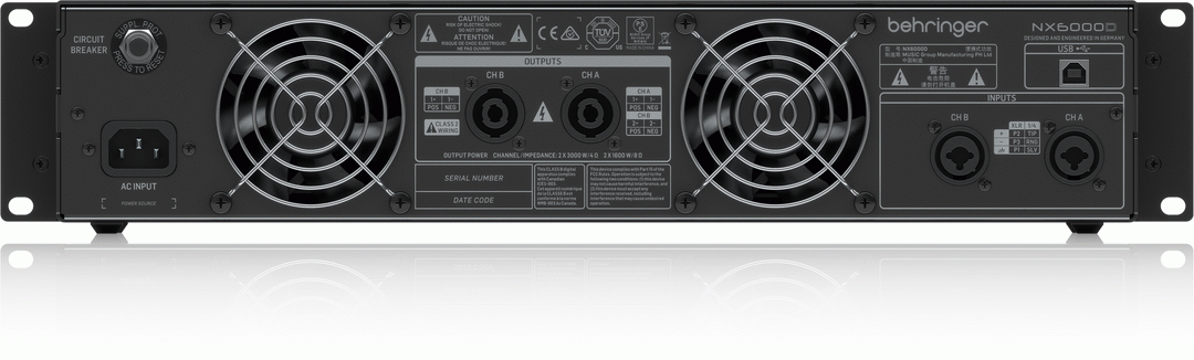 Behringer NX6000D Power Amplifier W/Smartsense — view 3