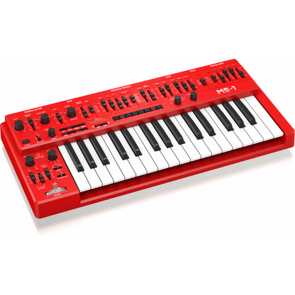 Behringer MS-101 Analog Synthesizer with 32 Keys, 3340 VCO, VCF, ADSR, 32-Step Sequencer and Arpeggiator