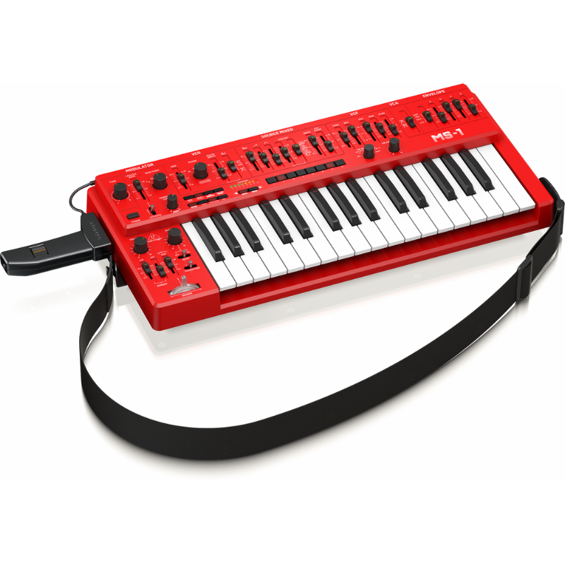 Behringer MS-101 Analog Synthesizer with 32 Keys, 3340 VCO, VCF, ADSR, 32-Step Sequencer and Arpeggiator — view 2