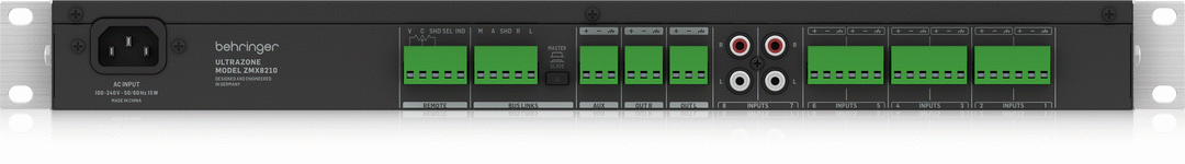 Behringer ZMX8210 V2 8 Chan. Zone Mixer — view 2