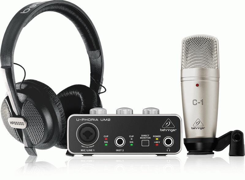 Behringer U-PHORIA Studio Recording Bundle