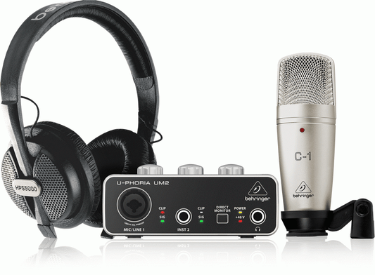 Behringer U-PHORIA Studio Recording Bundle