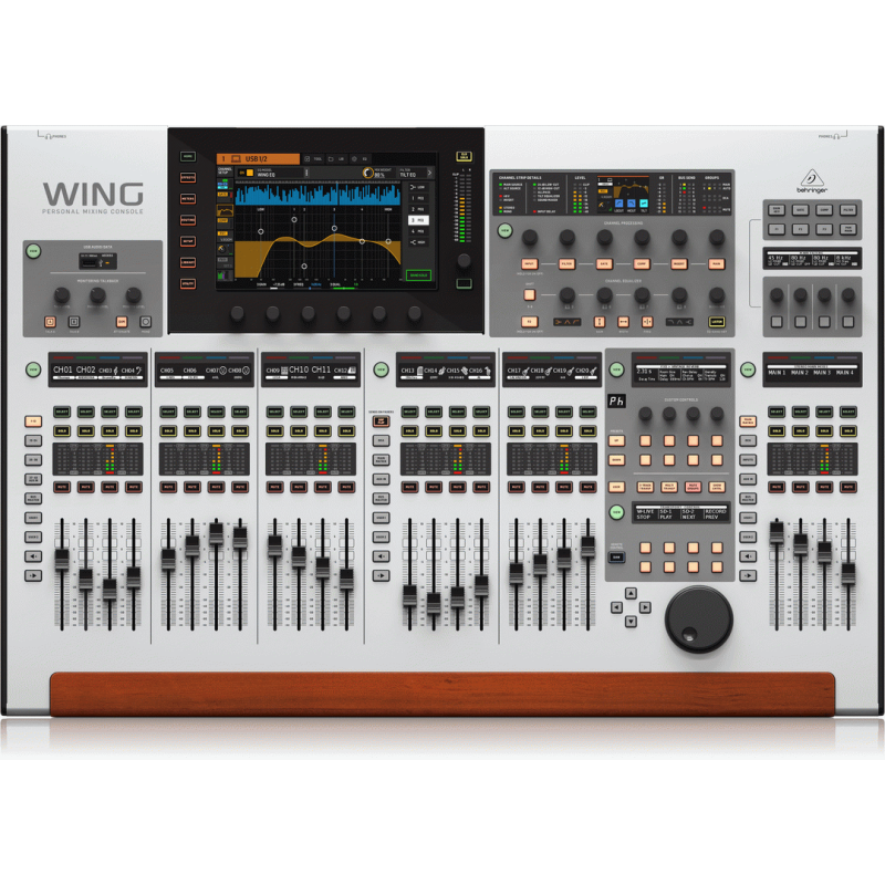 Behringer Wing 48-Channel Digital Mixing Console with 28-Bus, 24-Fader Control Surface and 10-Inch Touch Screen — view 5