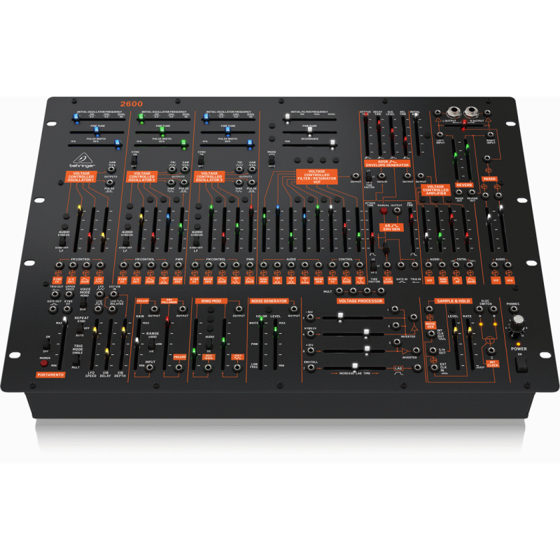 Behringer 2600 Semi-Modular Analog Synthesizer 8U Rack-Mount, 3 VCOs, Multi-Mode VCF — view 4