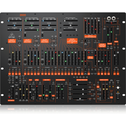 Behringer 2600 Semi-Modular Analog Synthesizer 8U Rack-Mount, 3 VCOs, Multi-Mode VCF