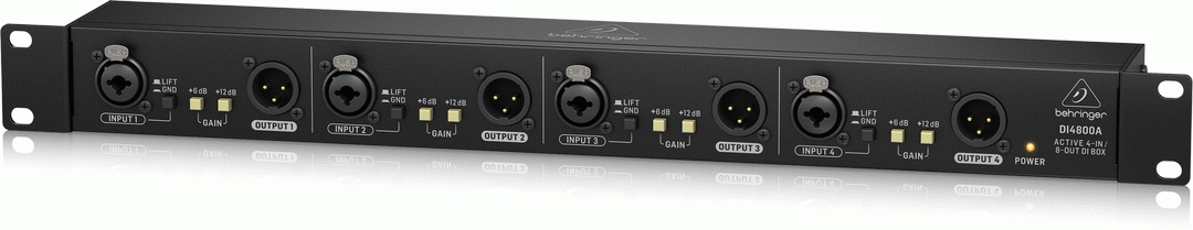 Behringer DI4800A 4-Channel Active DI Booster Line Isolator — view 2