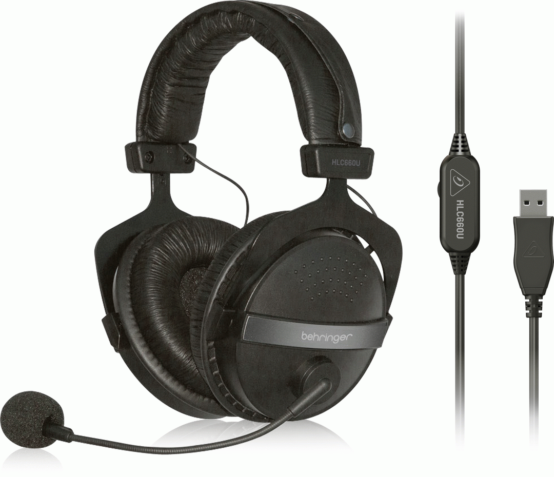 Behringer HLC660U USB Stereo Headphones w/ Built-In Microphone — view 3