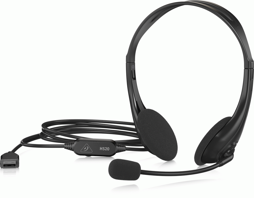 Behringer HS20 USB Stereo Headset w/ Swivel Microphone — view 2