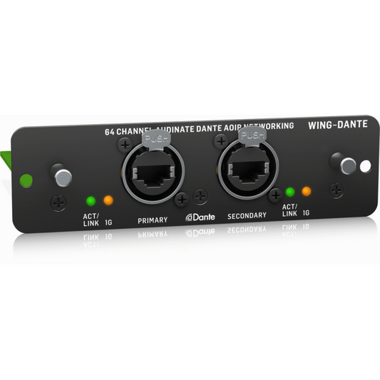 Behringer Wing Dante Expansion Card for 64x64-Channel AoIP Networking