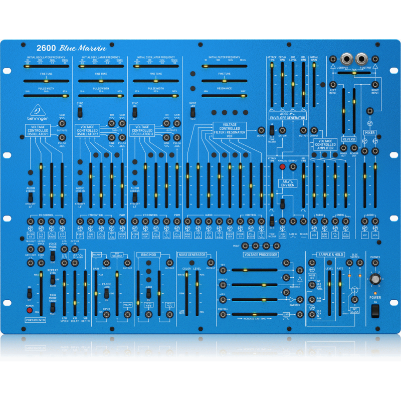 Behringer 2600 Blue Marvin Semi-Modular Analog Synthesizer 8U Rack-Mount