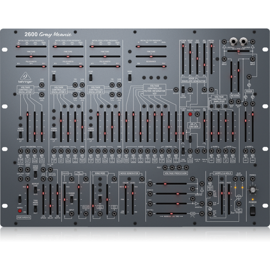 Behringer 2600 Gray Meanie Semi-Modular Analog Synthesizer 8U Rack-Mount