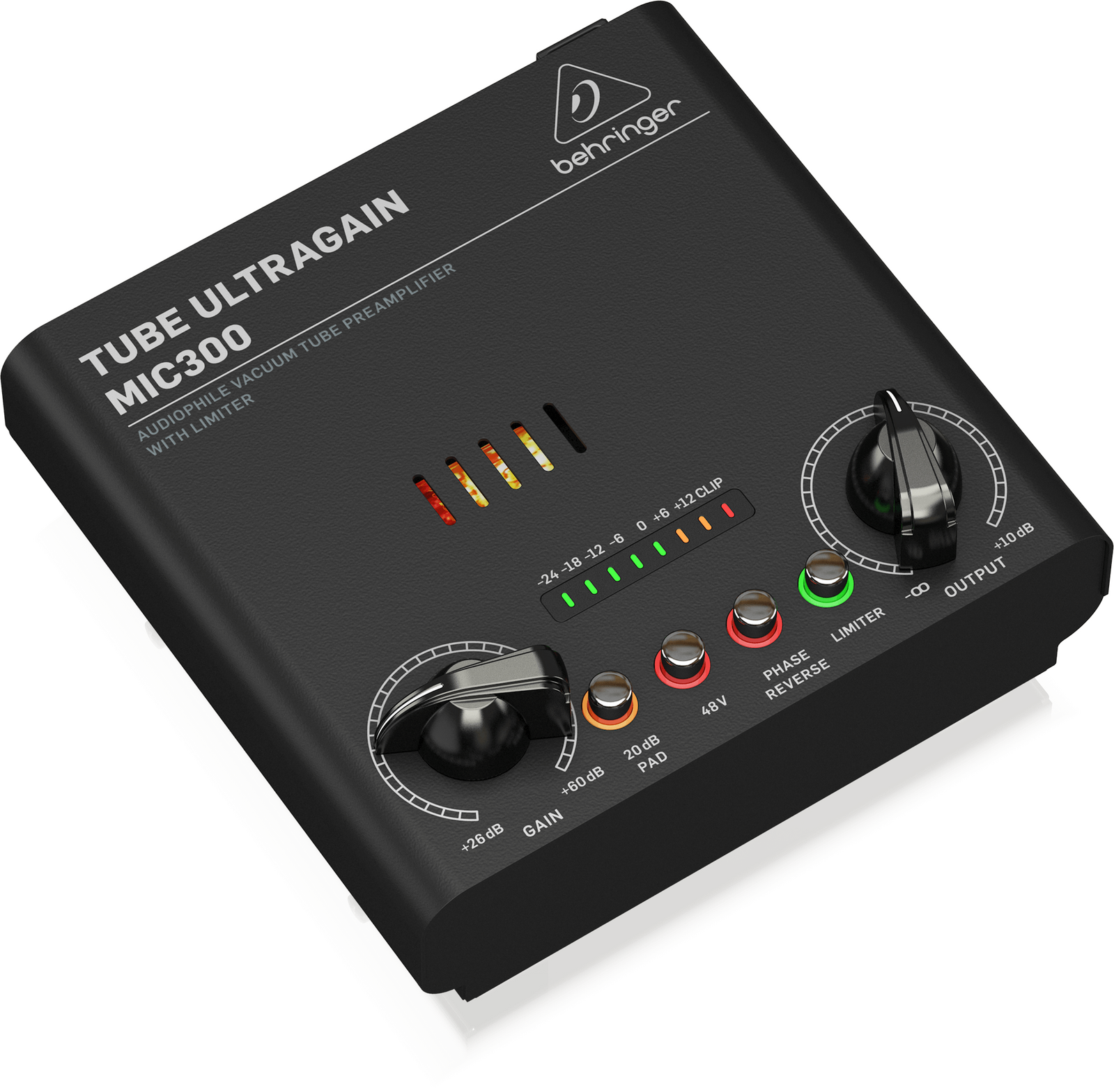 Behringer MIC-300 Tube Ultragain Microphone Preamp w/ Limiter MIC300