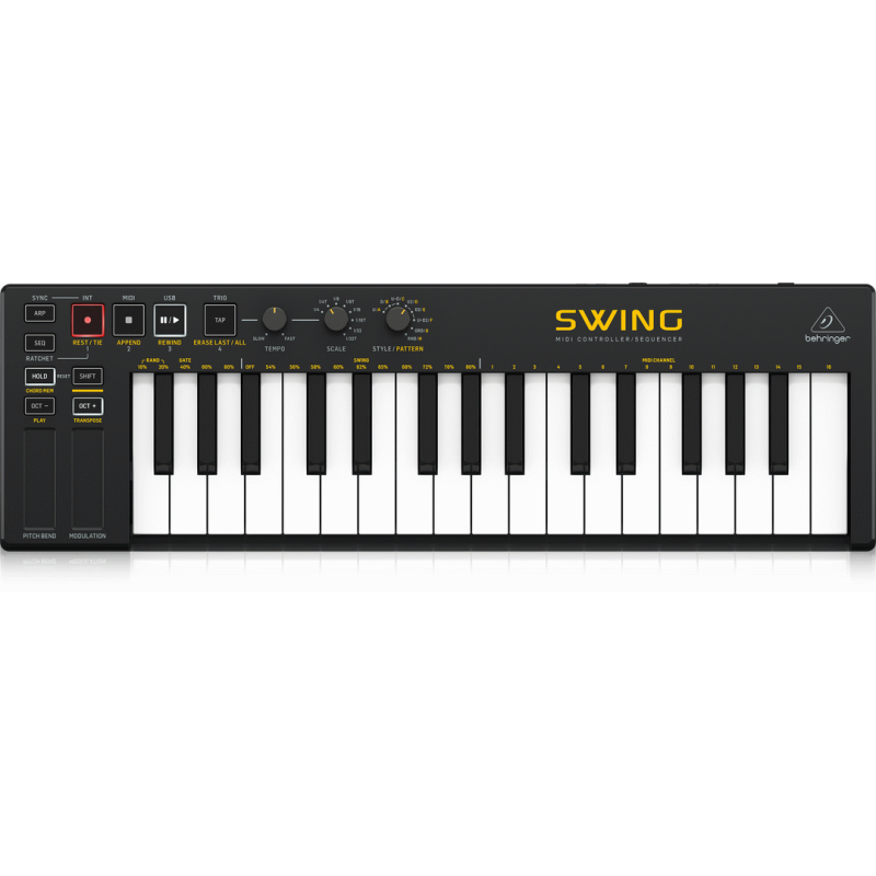 Behringer Swing 32-Key USB MIDI Controller Keyboard with Sequencing, Chord and Arpeggiator Modes