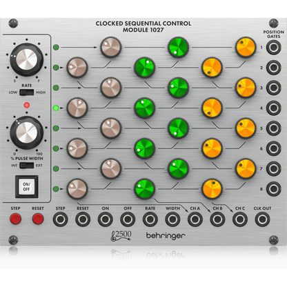 Behringer 1027 Clocked Sequential Control Module 8-Step 3 Channel Sequencer