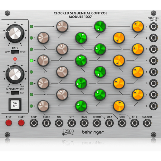 Behringer 1027 Clocked Sequential Control Module 8-Step 3 Channel Sequencer