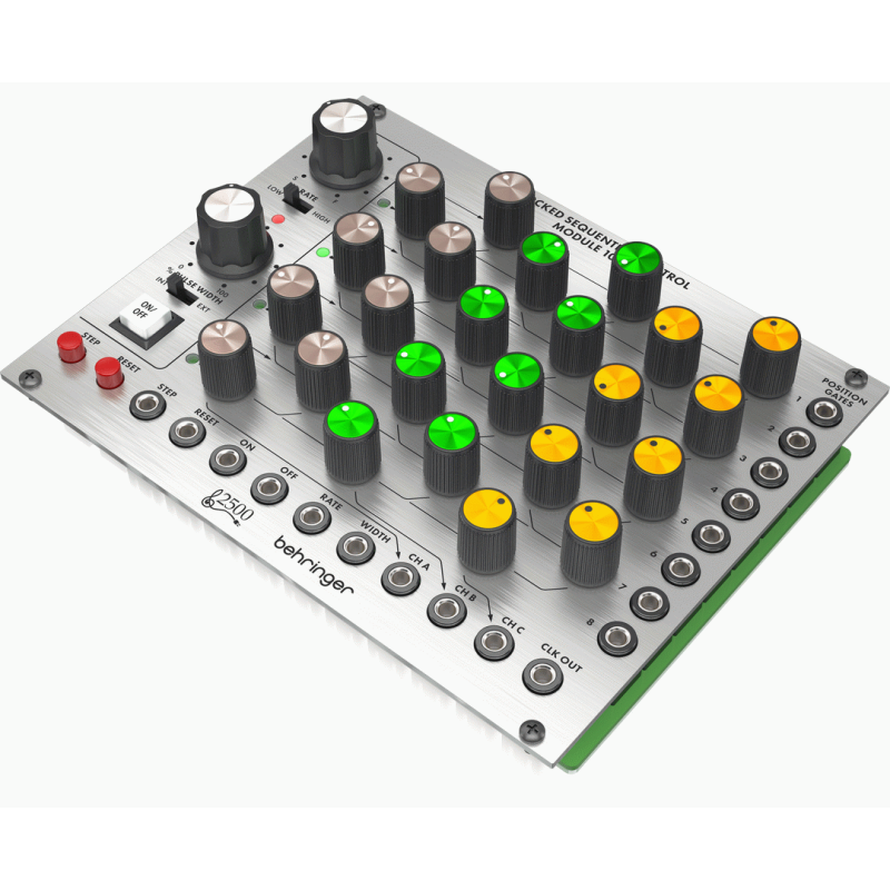 Behringer 1027 Clocked Sequential Control Module 8-Step 3 Channel Sequencer — view 3