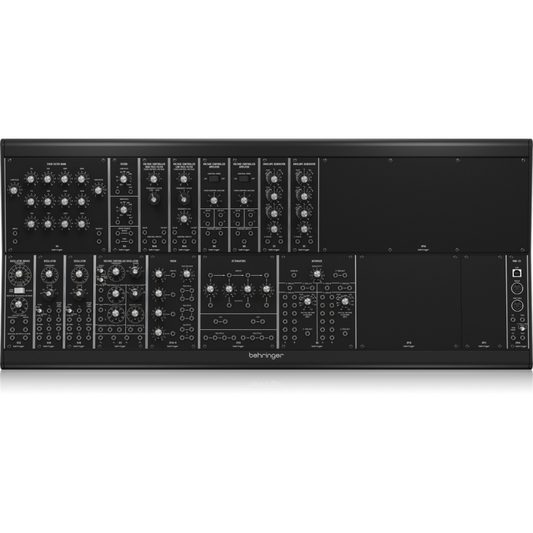 Behringer System 15 Modular Synth with 16 Vintage Sound Modules in EURORACK GO Case