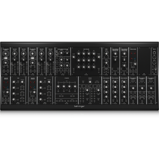 Behringer System 35 Complete Modular Synth with 25 Vintage Sounding Modules in Eurorack Go Case