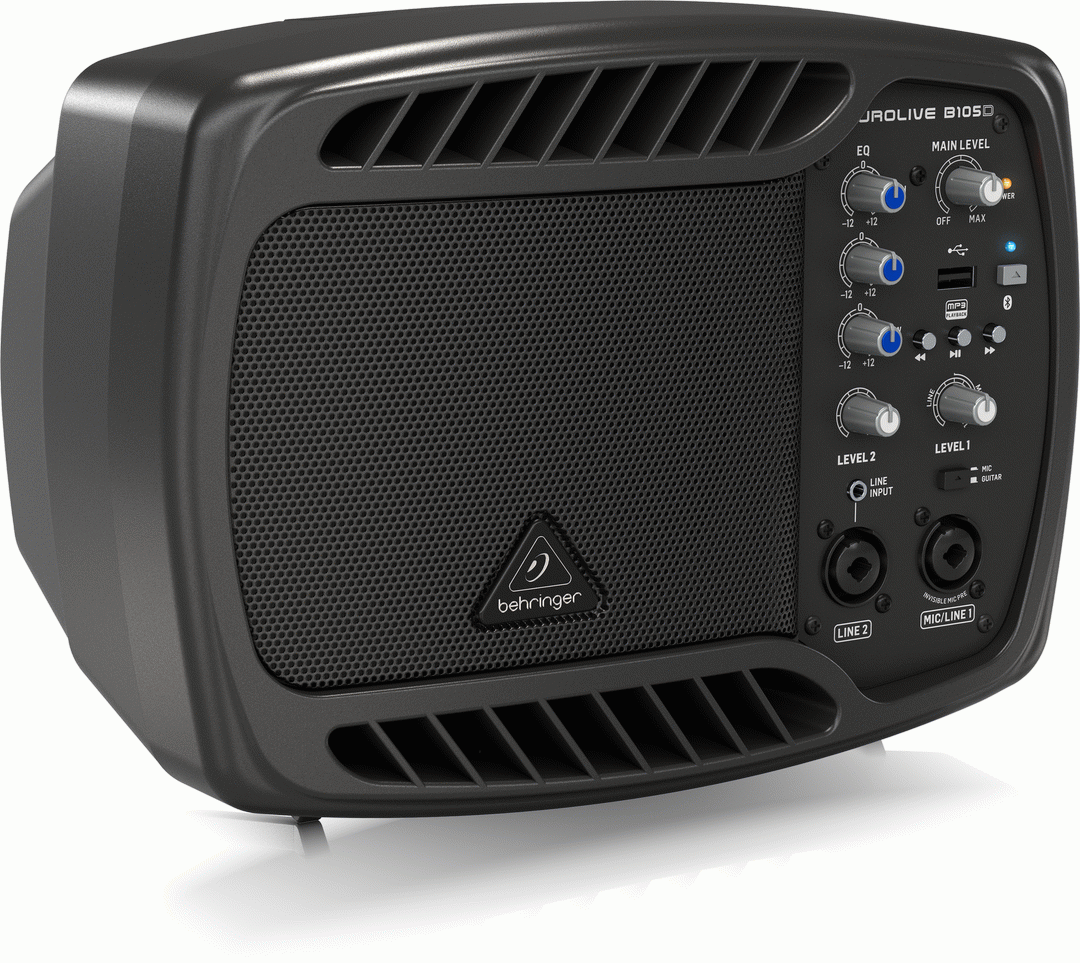Behringer B105D Ultra Compact 50W 5inch Powered Monitor Speaker w/ MP3 and Bluetooth