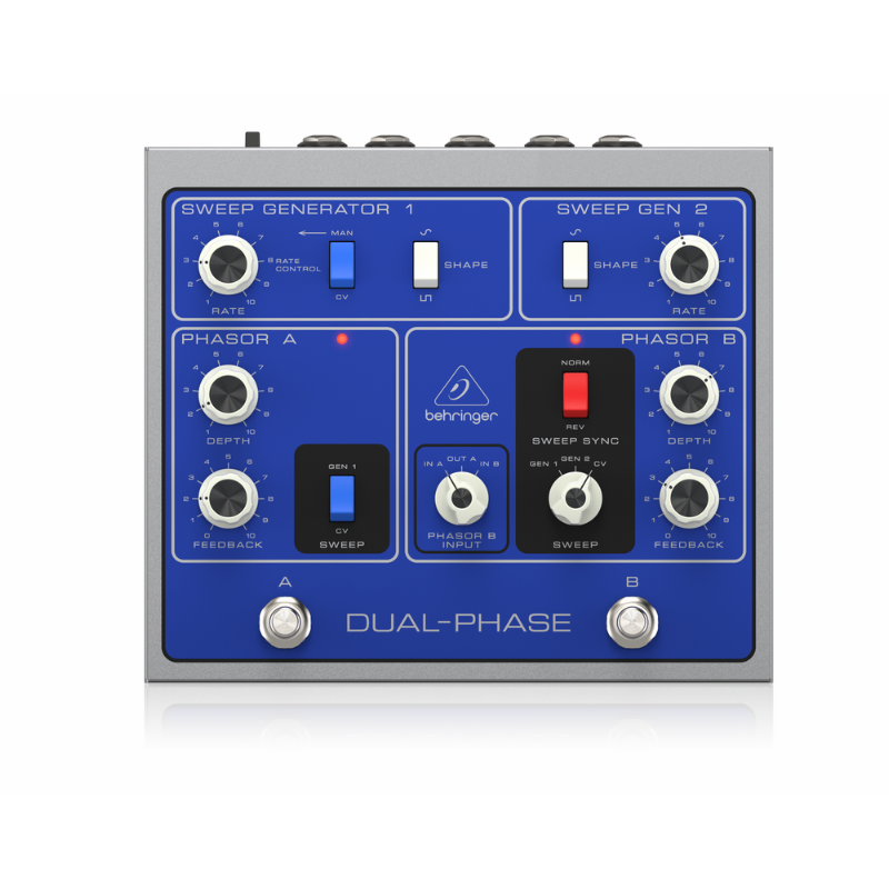 Behringer Dual Analog Phase Shift Pedal with 12 Opto-Couplers — view 2