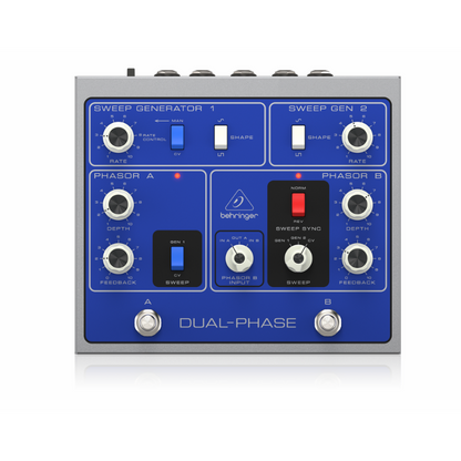 Behringer Dual Analog Phase Shift Pedal with 12 Opto-Couplers — view 2