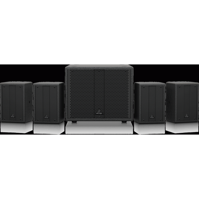 Behringer SAT 1004 PA Bundle with 8" Subwoofer and 4 Passive Speakers