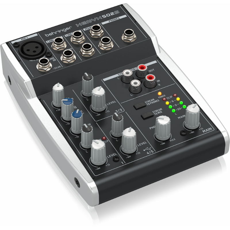 Behringer Xenyx 502S 5-Input Mixer with USB Streaming Interface — view 2