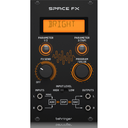 Behringer Space FX 24-bit Stereo Multi-Effects Engine Eurorack Module — view 3