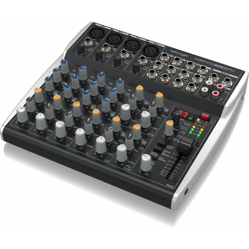 Behringer Xenyx 1202SFX 12-Channel Mixer with USB Streaming Interface and Klark Teknik Effects — view 2