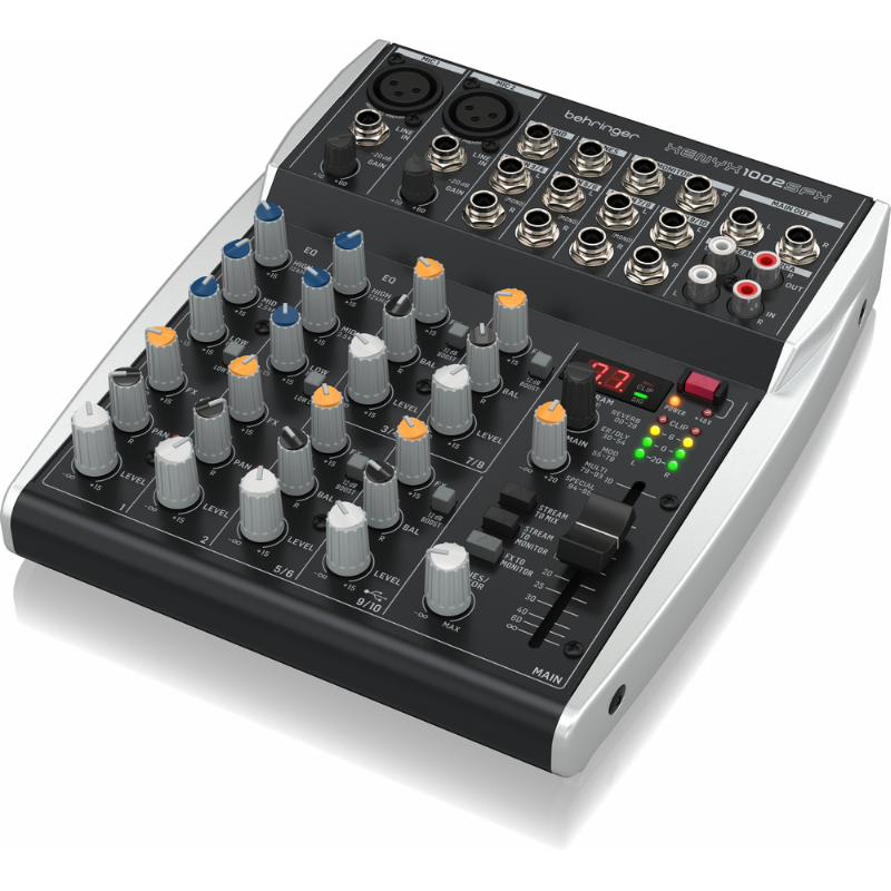 Behringer Xenyx 1002SFX 10-Channel Mixer with USB Streaming Interface and Klark Teknik Effects — view 2