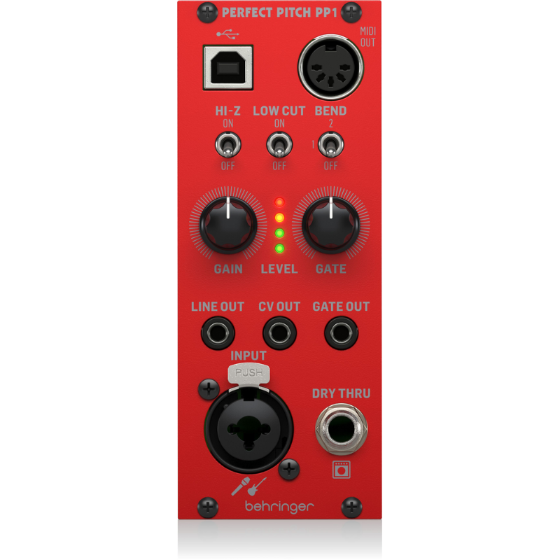 Behringer Perfect Pitch PP1 Eurorack Converter Module - Guitar and Audio to MIDI, USB, CV